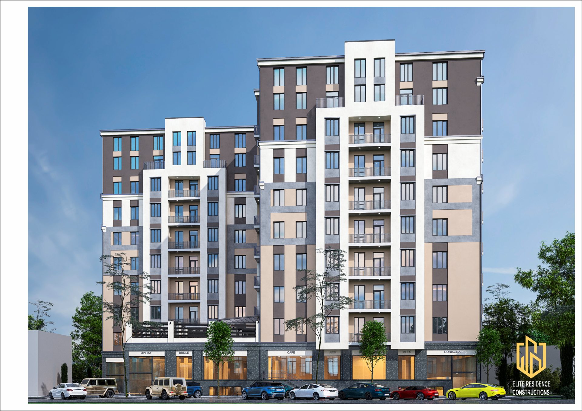 Multi-Storey Residential Complex with Commercial Spaces — 2