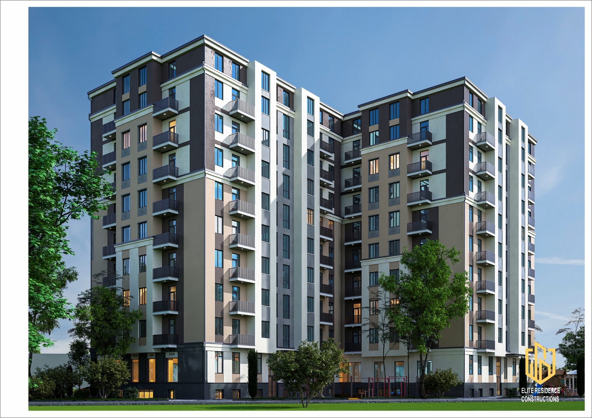 Multi-Storey Residential Complex with Commercial Spaces — 3